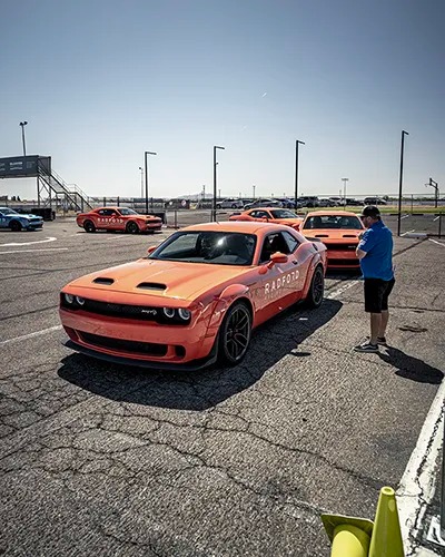 Instructor speaking with driver