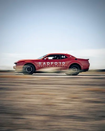 Radford car on track