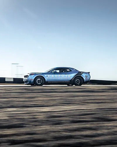 Radford car on track