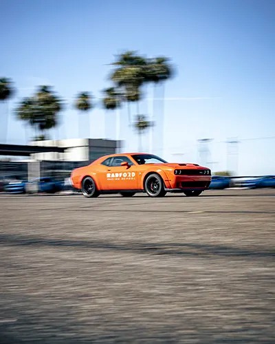 Radford car on track
