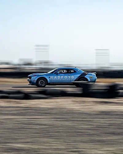 Radford Car On The Track Radford car on track