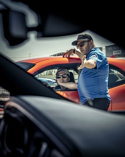 Instructor giving some information