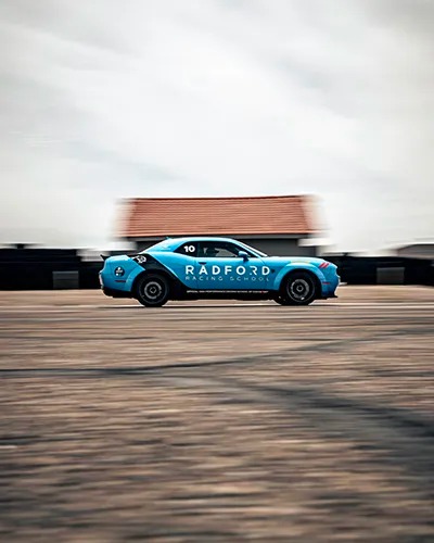 Radford car on track