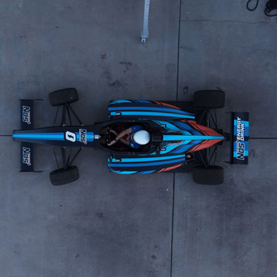 Formula 4 in pit stop